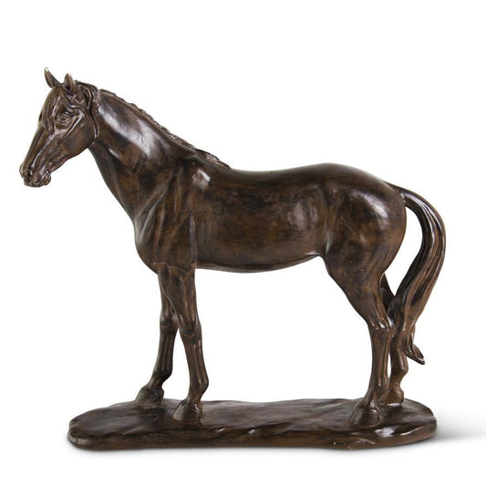 Bronze Finish Horse -  Head Up