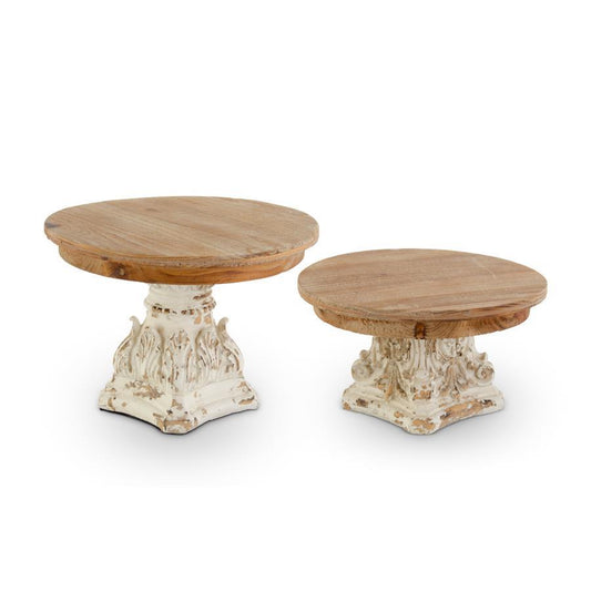 Weathered White Resin Risers