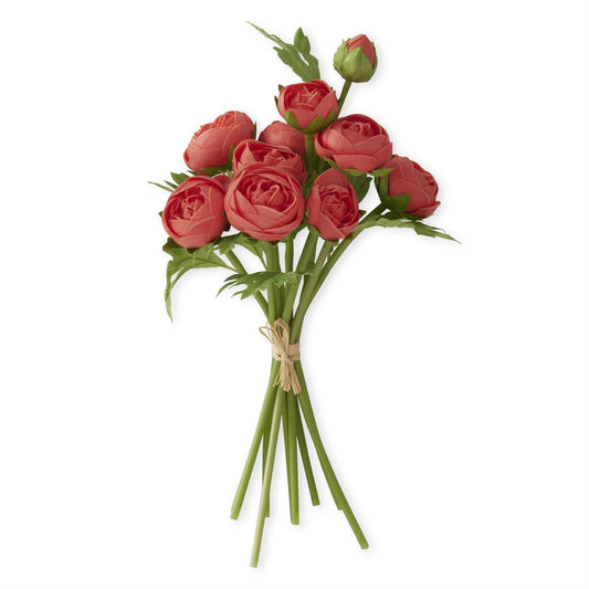 Real Touch Ranunculus Bundle - Coral