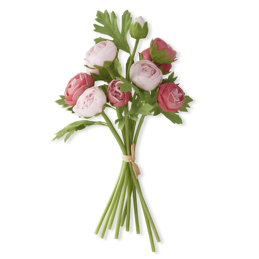Real Touch Ranunculus Bundle - Pink Rose