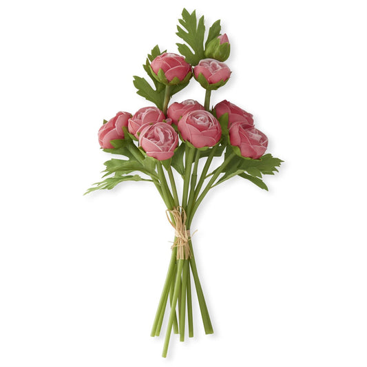 Real Touch Ranunculus Bundle - Rose