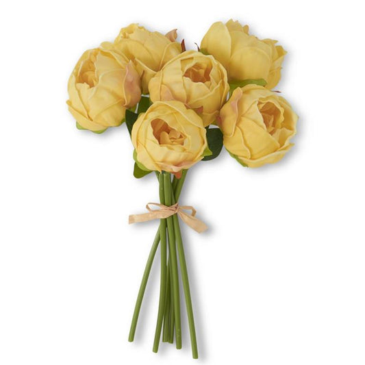Real Touch Peony Bundle - Yellow