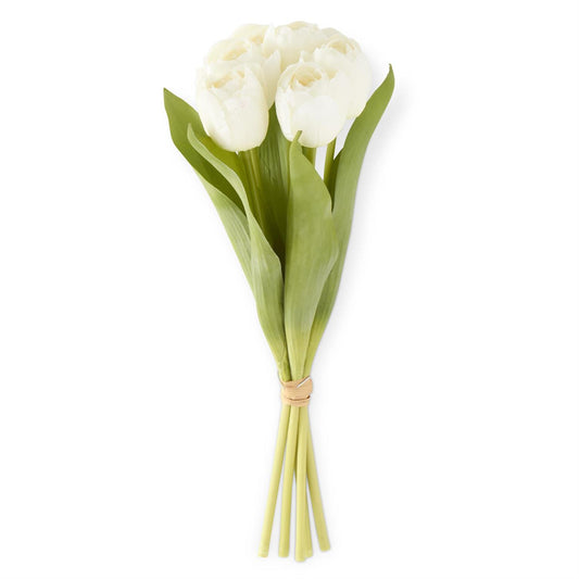 Real Touch Tulip Bundle - White