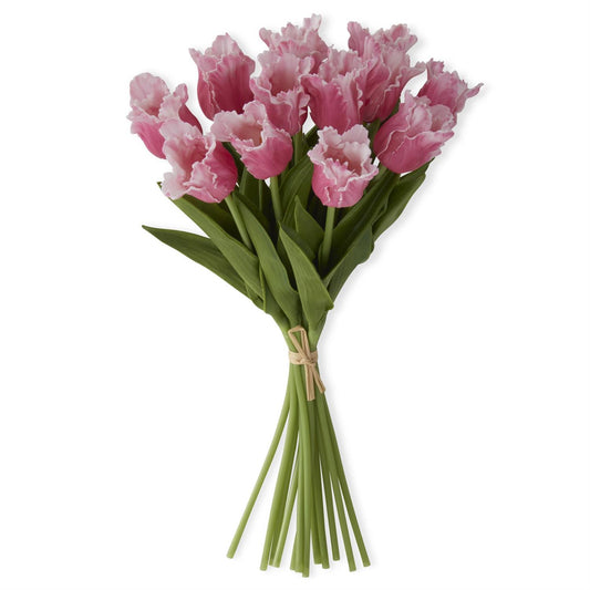 Real Touch Parrot Tulip Bundle - Mauve