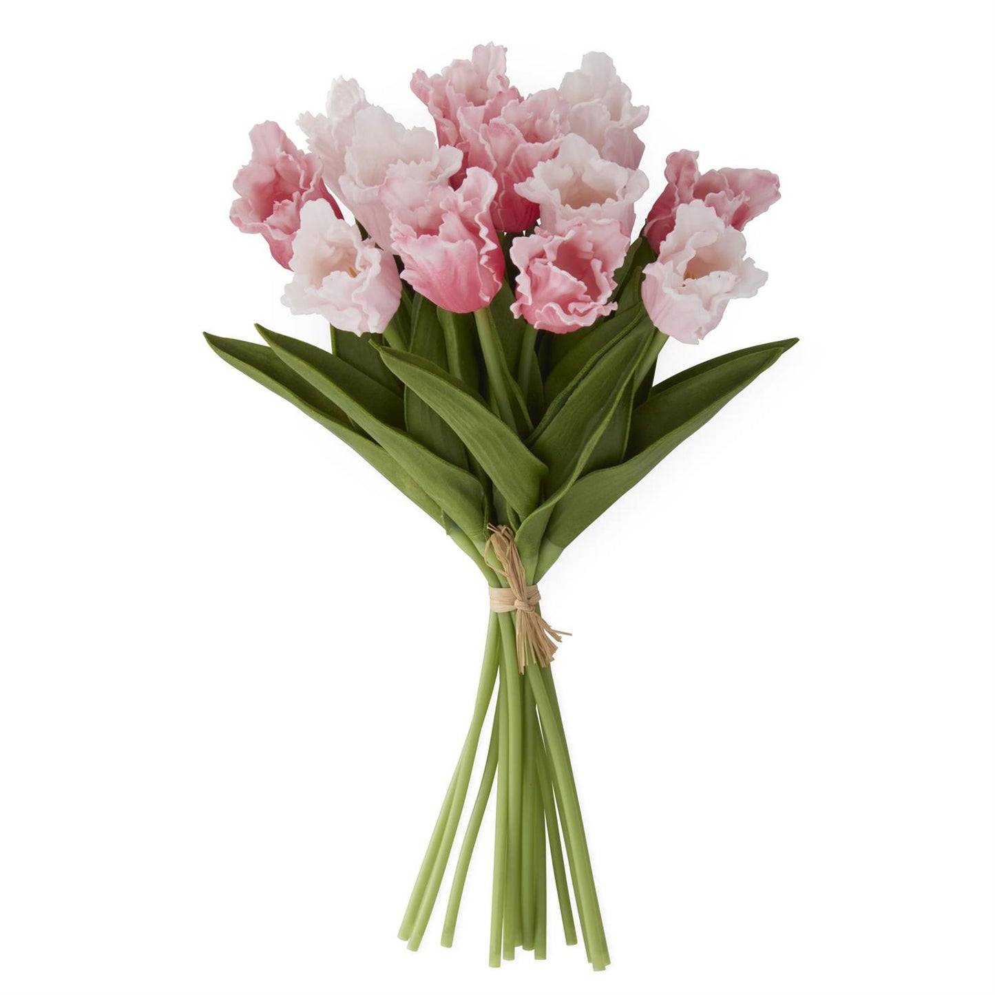 Real Touch Parrot Tulip Bundle - Pink and Rose
