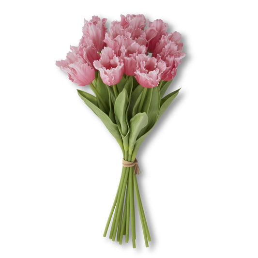 Real Touch Parrot Tulip Bundle - Rose