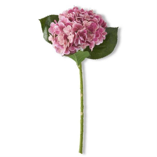 Real Touch Hydrangea Stem - Dark Pink