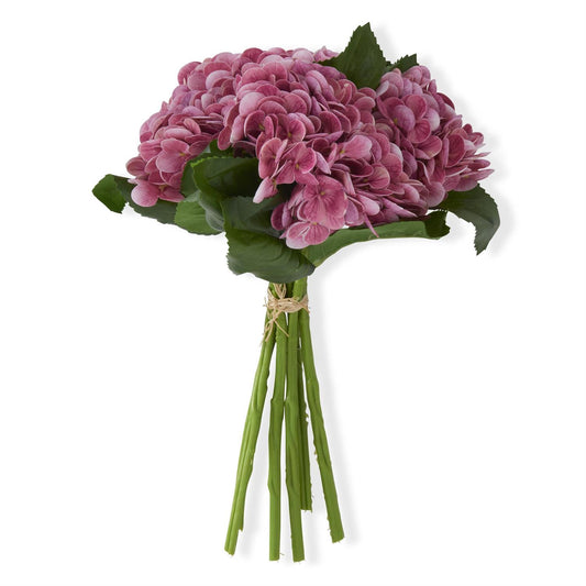 Real Touch Hydrangea Bundle - Dark Pink