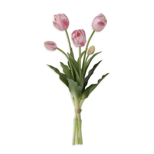 Real Touch Tulip Bud & Bloom Bundle - Pink