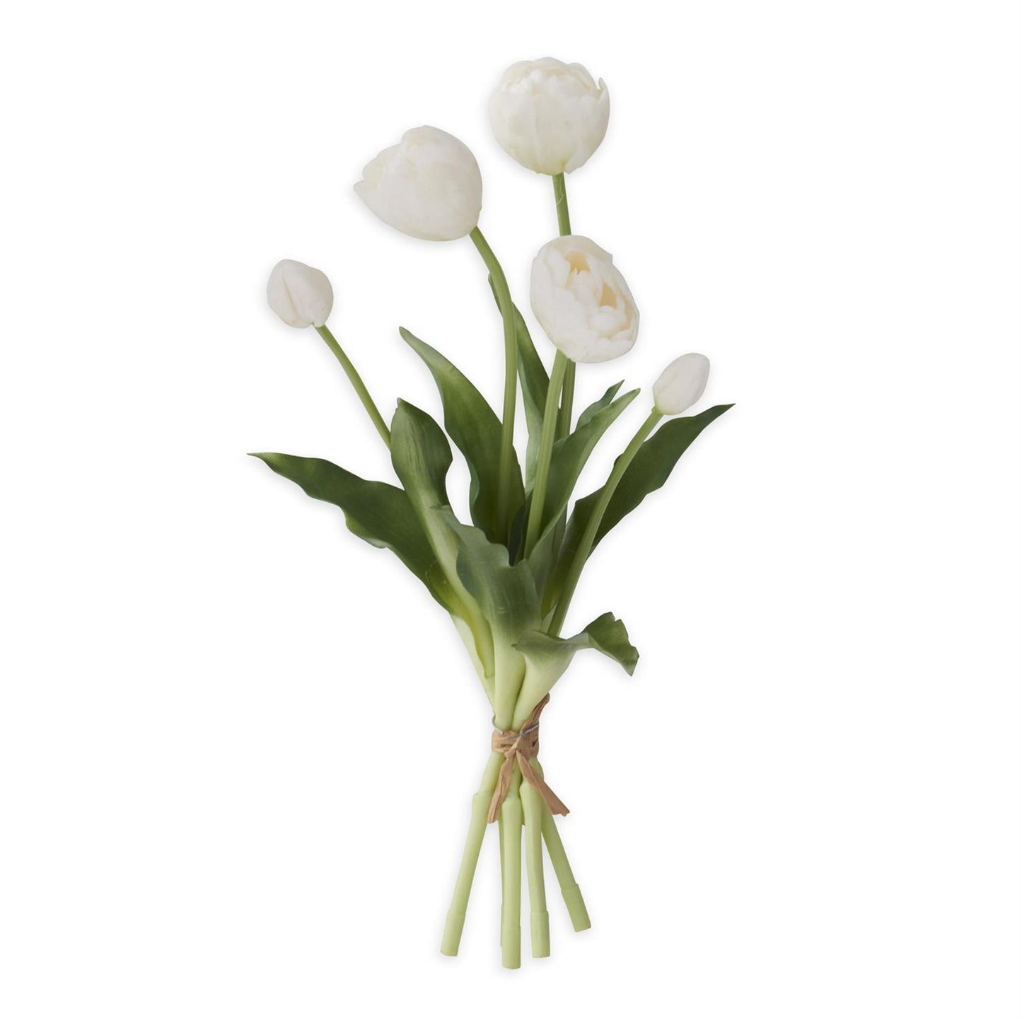 Real Touch Tulip Bud & Bloom Bundle - White
