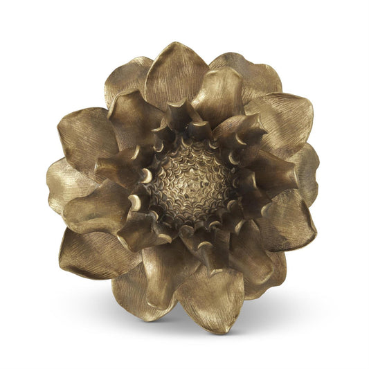 Gold Resin Wall Hanging Flower