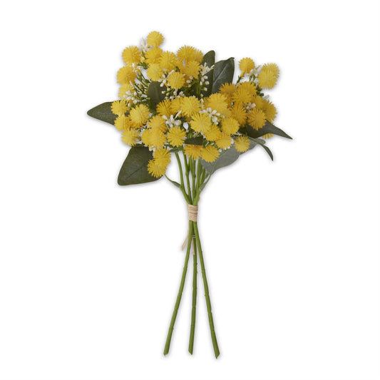 Thistle Ball & White Berries Bundle - Yellow
