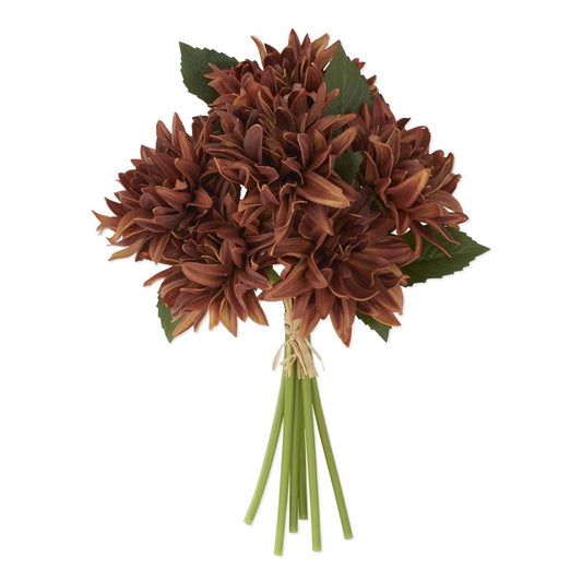 Light Brown Real Touch Dahlia Bundle