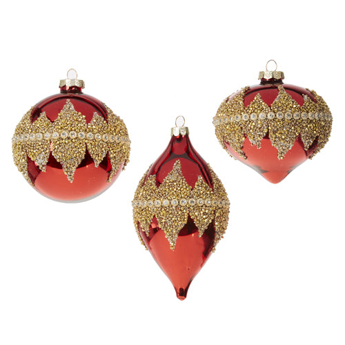 Red Beaded Ornament