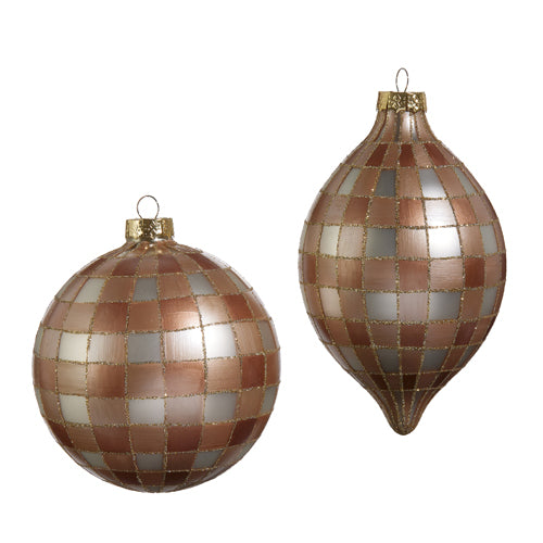 Gingerbread Gingham Ornament