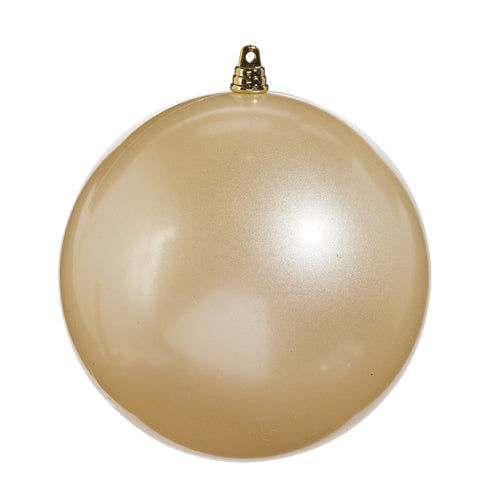 Large Champagne Pearl Ball Ornament