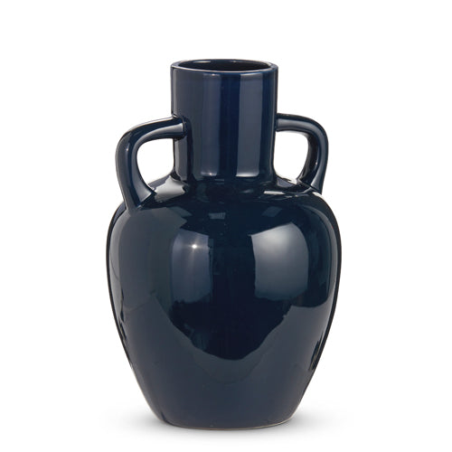 Navy Blue Glazed Vase