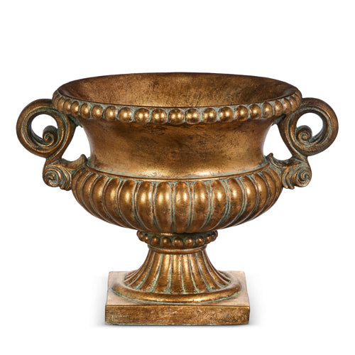 12" Distressed Handled Urn