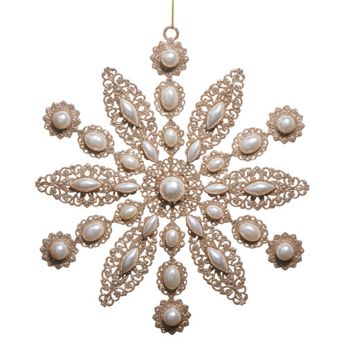 9 Glitter and Pearl Ornament