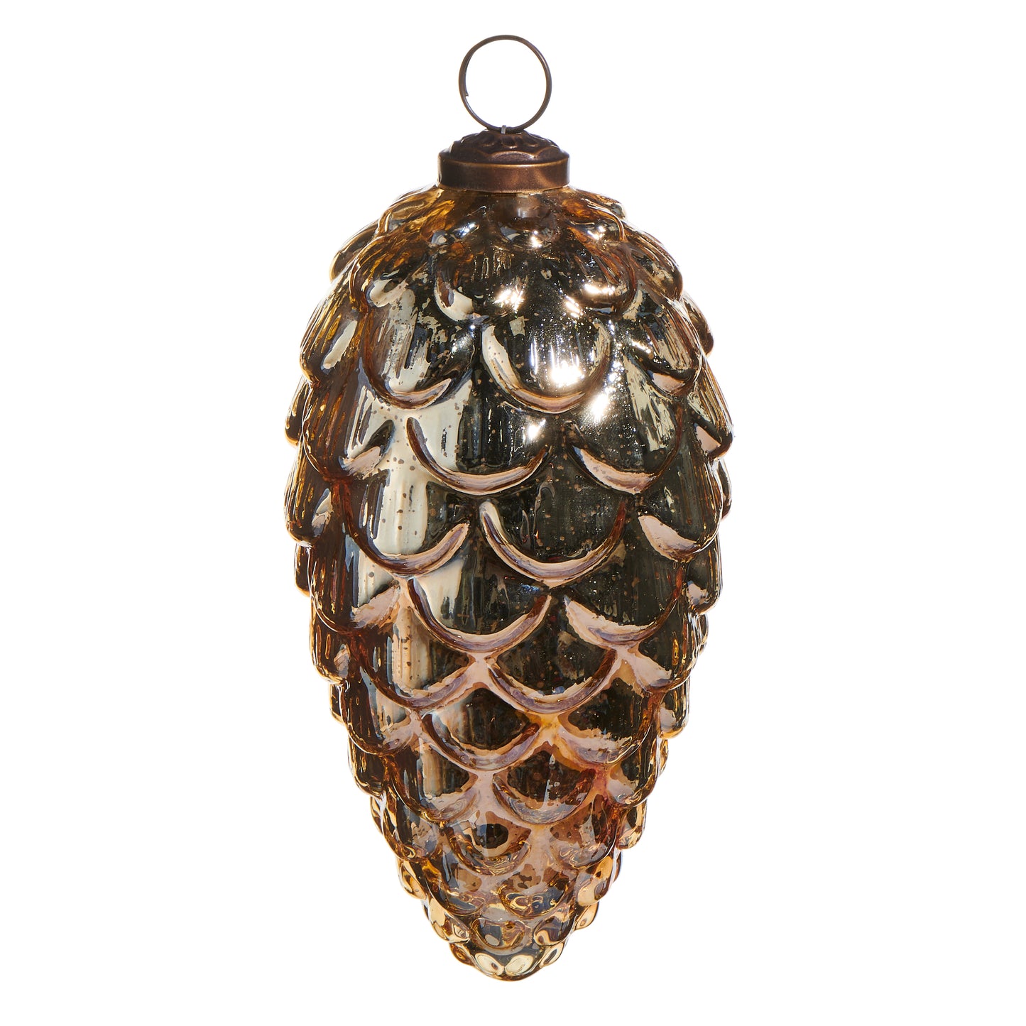 Bronze Mercury Glass Pinecone Ornament