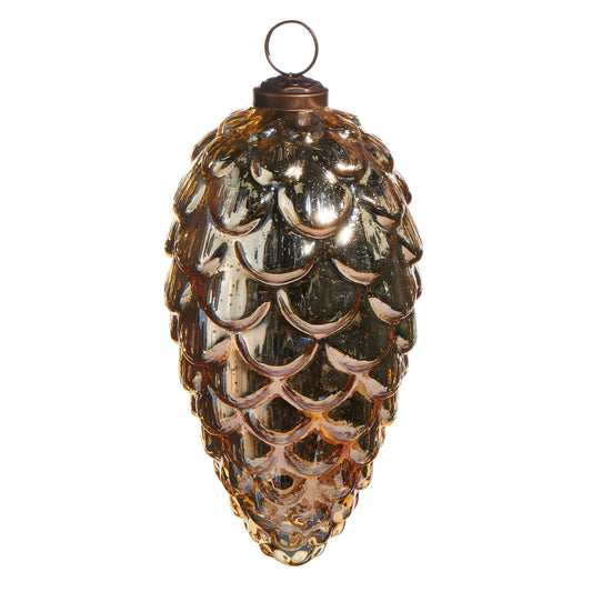 Bronze Mercury Glass Pinecone Ornament