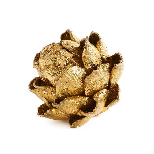 Small Gold Glitter Artichoke