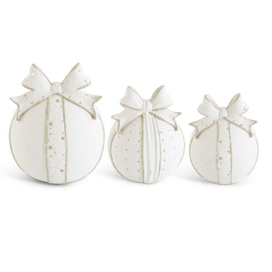 Cutout White Porcelain LED Tabletop Ornament