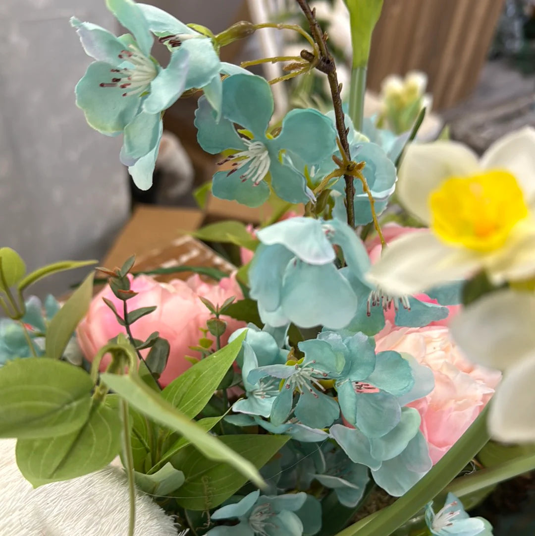 50” Garden Apple Blossom Branch - Blue