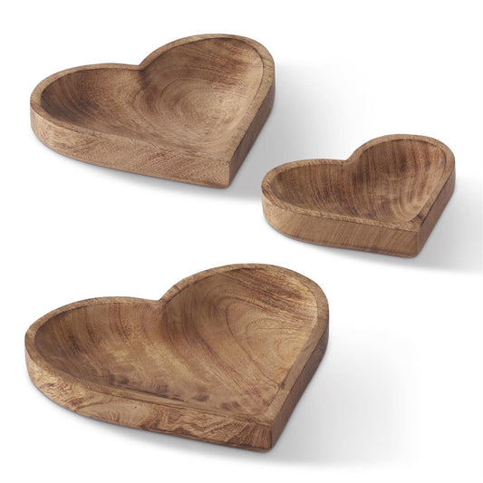 Wood Heart Tray