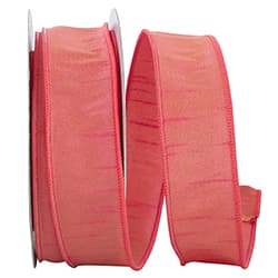 Coral Dupioni Ribbon