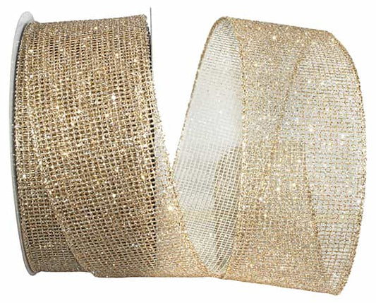 Champagne Micro Mesh Glitter Metallic