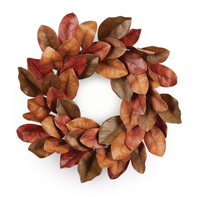 Fall Magnolia Leaf Wreath