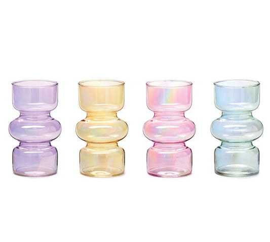 VASE IRIDESCENT BUBBLE ASTD