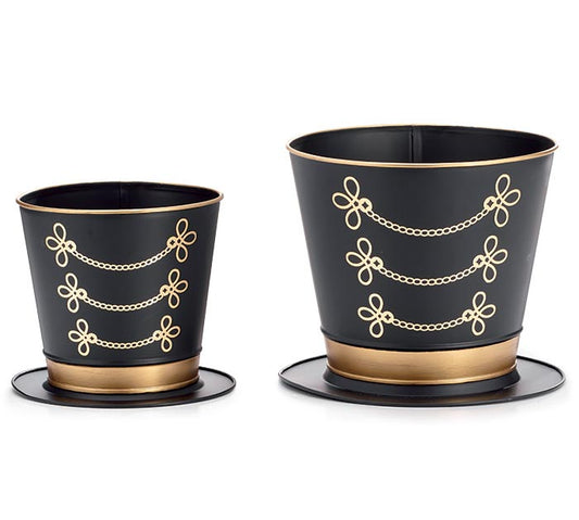 Small Tin Nutcracker Hat Planter