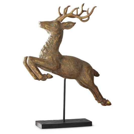 Gold Flying Reindeer