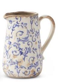 Vintage Blue & White Ceramic Vases