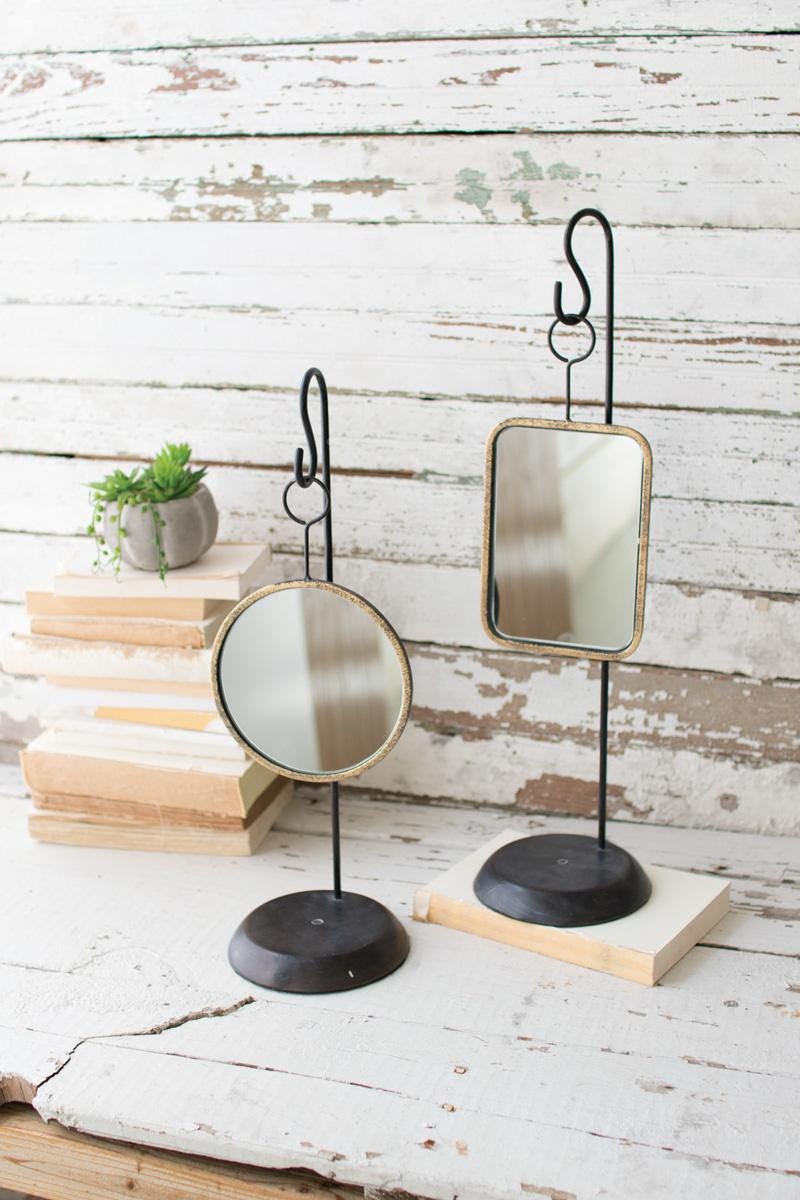 Metal Table Top Mirrors