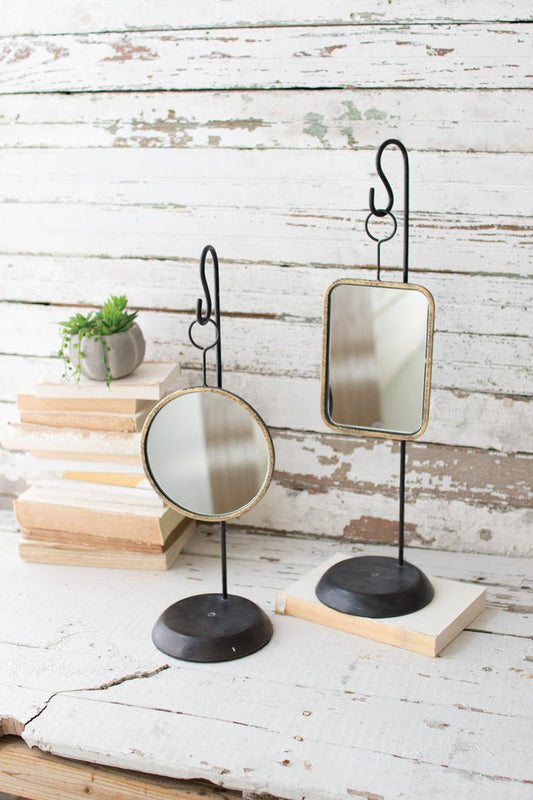Metal Table Top Mirrors