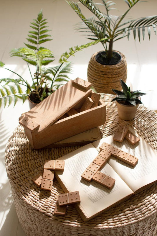 Clay Domino Set