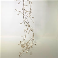 Elegant Acrylic Amethyst Gem Garland - Champagne