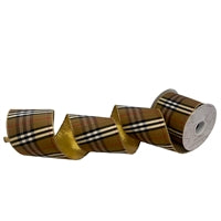 Burberry Checks With Gold Lame Ribbon