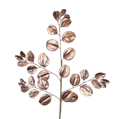 Metallic Smilax Leaf Spray - Rose Gold