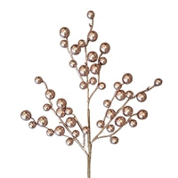 Metallic Christmas Berry Pick - Rose Gold