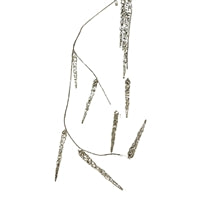 Acrylic Glitter Icicle Garland - Champagne