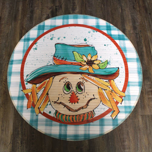 Scarecrow Round Bamboo Mat