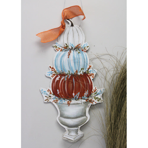 Stacked Pumpkins Door Decor
