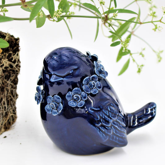 Navy Ceramic Bird