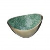 Gold and Green Aluminium Bowl