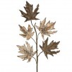 Glittered Maple Leaf Spray - Brown