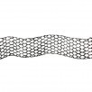 Black Open Weave Metallic Garland